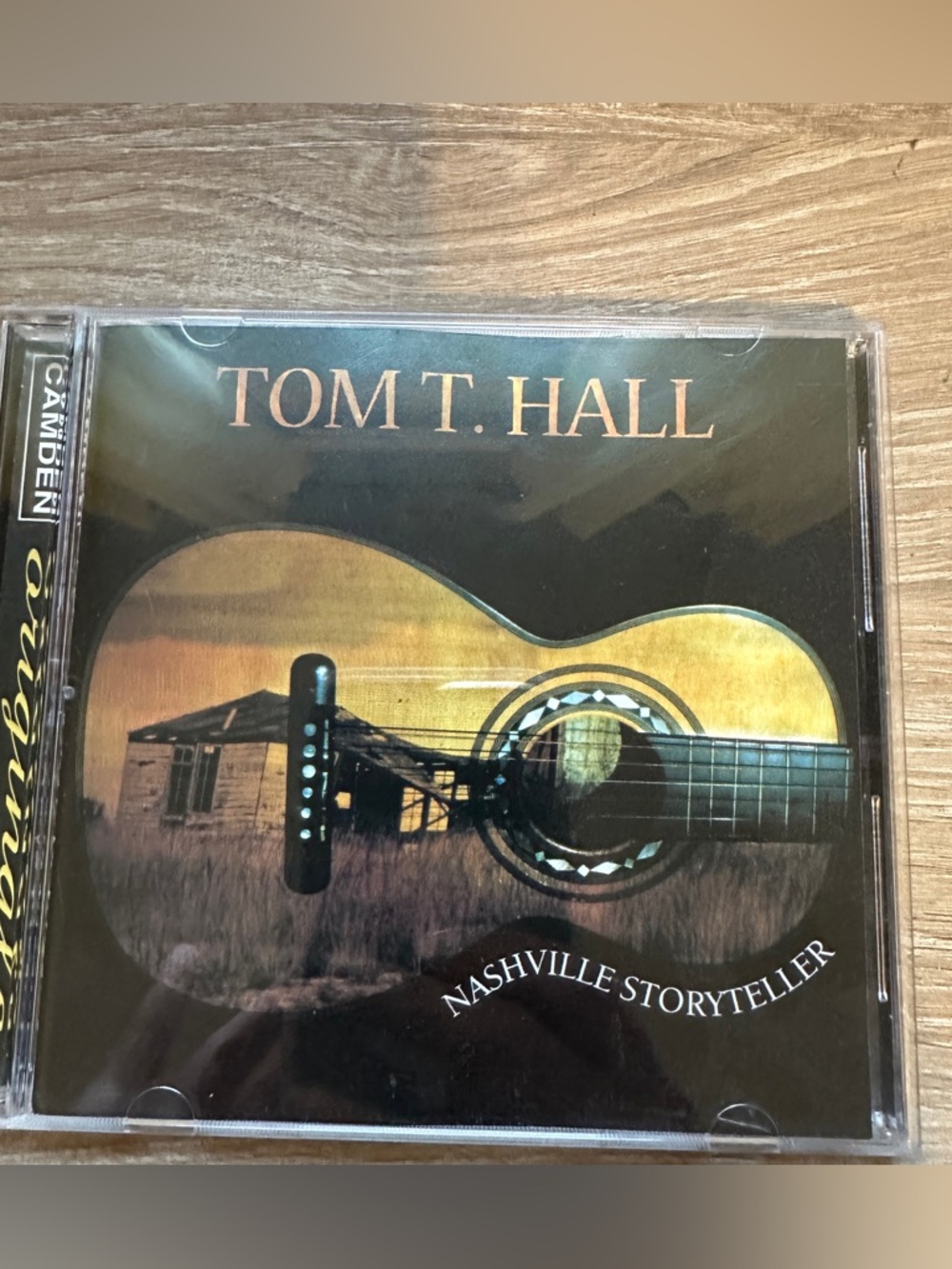 Tom T. Hall "Nashville Storyteller" CD - Acoustic Guitar Artwork - Black & Gold